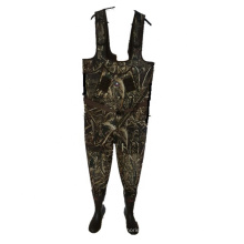 Camo Chest Neoprene Wader Hunting Waders with Rubber Boots